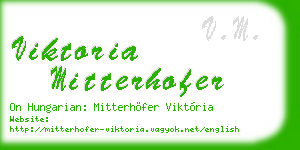 viktoria mitterhofer business card